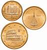 (2002-2017, 3 монеты, 1, 2, 5 центов) Набор монет Евро Италия Смесь годов год   UNC
