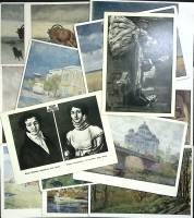 Набор открыток "Живопись", 32 шт., 14,5*10,5 см., СССР