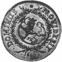 (№1660km61) Монета Норвегия 1660 год 1 Ducat