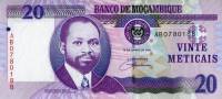 Банкнота Мозамбик 2006 год 20 метикалов Самора Машел   UNC