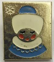 Значок Знак СССР "Снегурочка" На булавке 