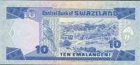 Банкнота Свазиленд 1990 год 10 лилангени Мсвати III   UNC
