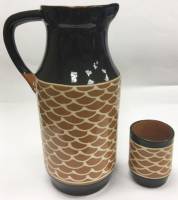 Кувшин и стакан, керамика (сост. на фото)