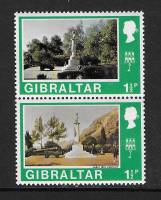 (№1971-248) Лист марок Гибралтар 1971 год "Бюст Веллингтона Ботаническим Садом Аламеда", Гашеный