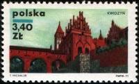 (1971-014) Марка Польша "Квидзын"    Замки III Θ