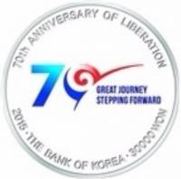 () Монета Южная Корея 2015 год 50000  ""   Биметалл (Серебро - Ниобиум)  AU