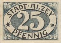 (№2017) Банкнота Германия (Без даты) 25 Pfennig"