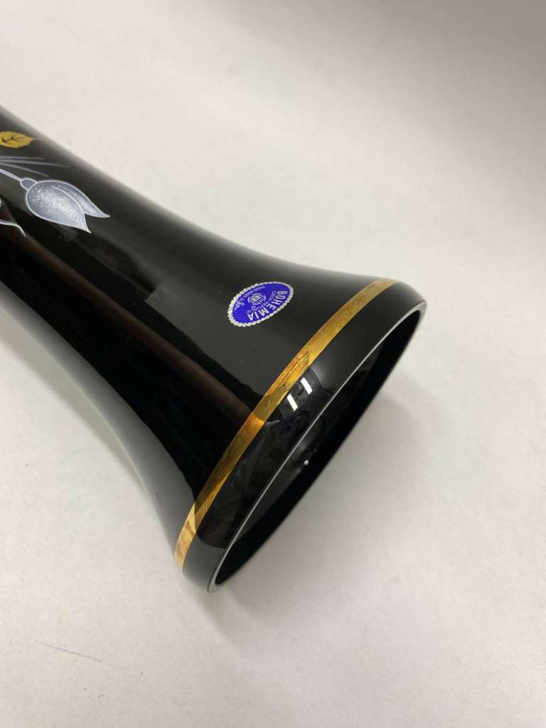 Ваза фарфоровая кобальт Богемия