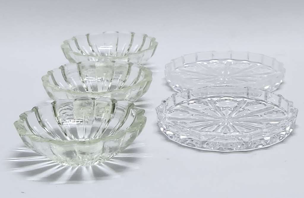 Креманки подставки 5 шт стекло