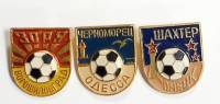 Набор значков знаков (3 шт.) СССР "Футбол" На булавке 