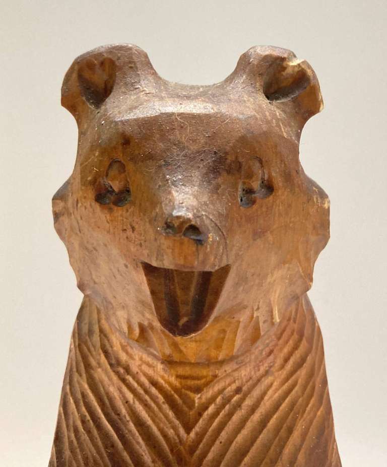 Деревянный медведь с бочонком кадушкой, СССР