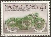 (1985-071) Марка Венгрия "Rudge-Whitworth, 1935"    100-летие мотоцикла II Θ