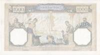 () Банкнота Франция 1937 год 1 000  ""   UNC