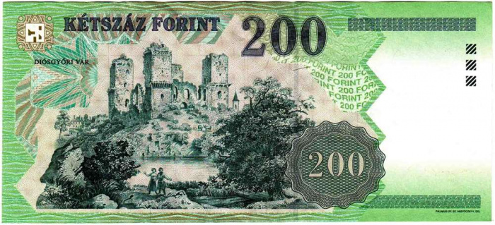 () Банкнота Венгрия 1998 год 200  &quot;&quot;   XF