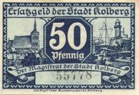 (№1917) Банкнота Германия 1917 год "50 Pfennig"