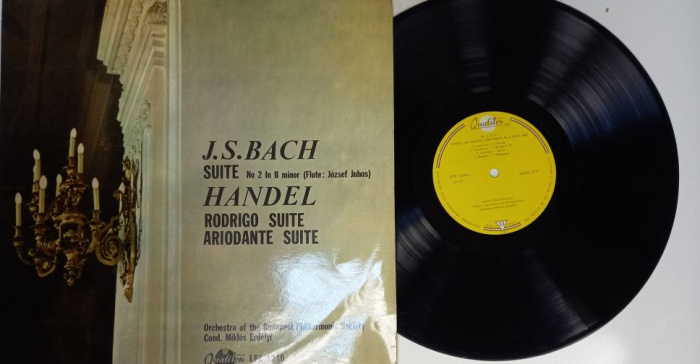 Пластинка виниловая &quot;J. Bach. Suite № 2 in b minor&quot; Qualiton 300 мм. (Сост. отл.)