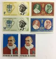 --  Набор марок Бурунди 6 шт.  Гашёные , III Θ