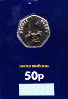 (2018) Монета Великобритания 2018 год 50 пенсов "Флопси Банни"  Медь-Никель  Блистер