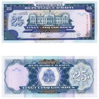 Банкнота Гаити 2009 год 25 гурдов Дворец Правосудия   UNC