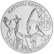 (№1983km2963) Монета Австрия 1983 год 500 Schilling (Католический День - Папа)