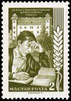 (1968-031) Марка Венгрия "Студент " ,  III O