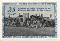 (№1921) Банкнота Германия 1921 год "25 Pfennig"