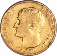 (№1804km663) Монета Франция 1804 год 20 Francs (А, Я, М, Т, У, Ш)