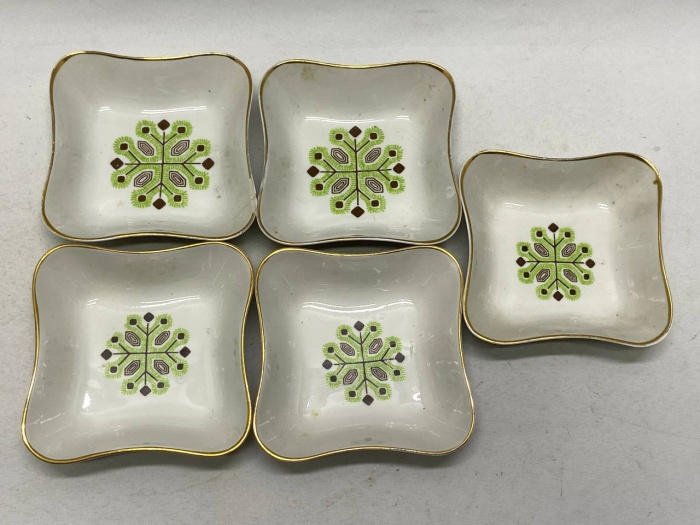 Креманки фарфор 5 шт, Рига СССР