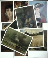 Набор открыток "Живопись. Иностранные школы", 14  шт., 50-е г.