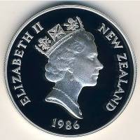 (№1986km57a) Монета Новая Зеландия 1986 год 1 Dollar (Какапо Птица)