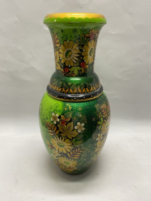 Ваза деревянная хохлома (состояние на фото)