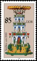 (1987-091) Марка Германия (ГДР) "Пирамида (6)"    Рождество III O