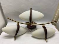 Люстра потолочная 3х рожковая для 6 ламп