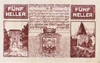 (№1920) Банкнота Австрия 1920 год "5 Heller"