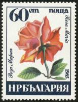 (1985-059) Марка Болгария "Роза Мария"   Розы III O