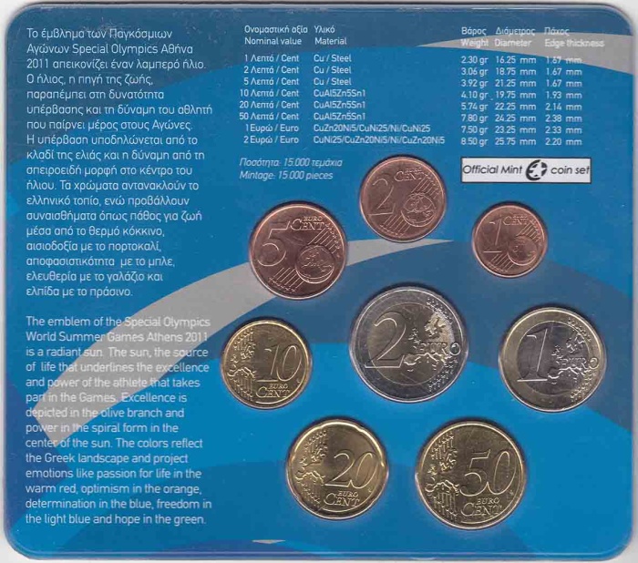 () Набор Греция 2011 год ""   
