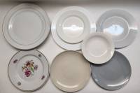 Тарелки столовые обеденные разные 9 штук