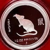 () Монета Австралия 2008 год 50 центов ""  Биметалл (Серебро - Ниобиум)  PROOF