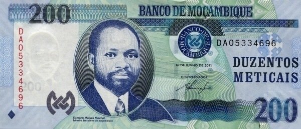 () Банкнота Мозамбик 2011 год 200  &quot;&quot;   UNC