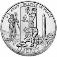 (2011d) Монета США 2011 год 50 центов   Армия США Медь-Никель  UNC