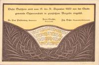 (№1920) Банкнота Австрия 1920 год "50 Heller"