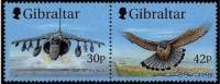 (№1999-882) Лист марок Гибралтар 1999 год "РАФ лунь обыкновенная Пустельга", Гашеный