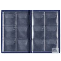 Монетник "Десяточка" 120х175мм, 48 ячеек с клапанами, ПВХ, Синий. Производство "Нумизмания"