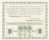 (№1920) Банкнота Австрия 1920 год "50 Heller"