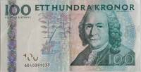 (2006) Банкнота Швеция 2006 год 100 крон "Карл Линней"   VF