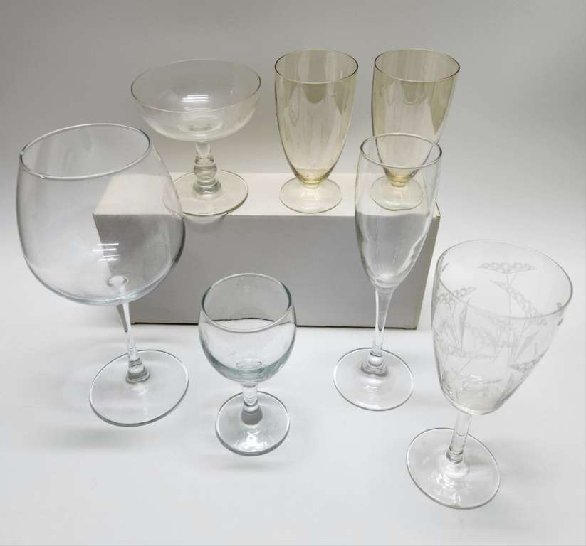 Бокалы разные 7 штук  