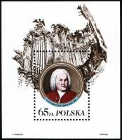 (1985-053) Блок марок Польша "Иоганн Себастьян Бах"    300 лет со дня рождения Иоганна Себастьяна Ба