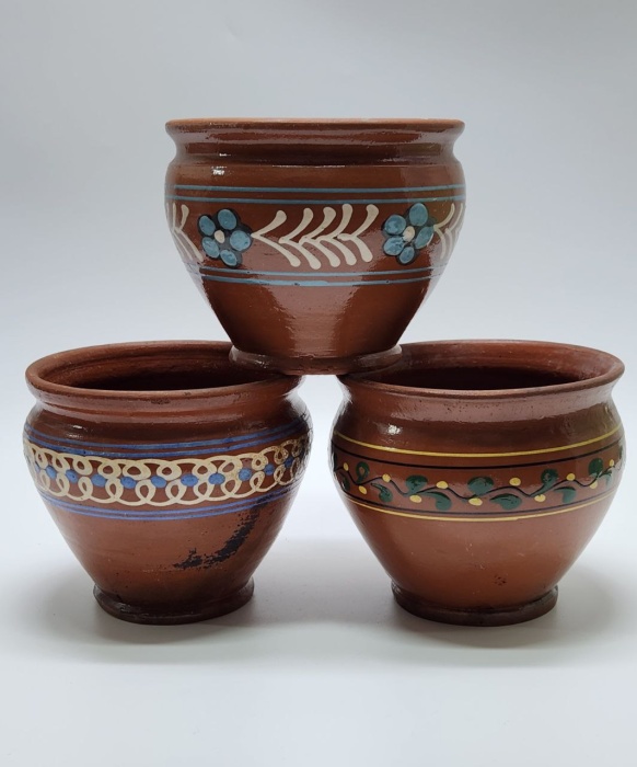 Горшки глиняные 3 шт ЗИП 