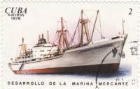 (1976-063) Марка Куба "Сухогруз "Команданте Камило Сьенфуэгос""    Развитие Торгового флота III Θ
