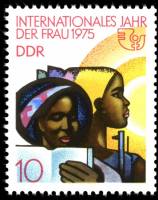 (1975-010) Марка Германия (ГДР) "Африканские девушки"    Международный день 8 Марта III O